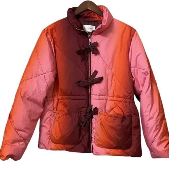 Womens HOSBJERG Hava Sunset Quilted Jacket Size M Copenhagen Bohemian Sunset - Picture 2 of 9